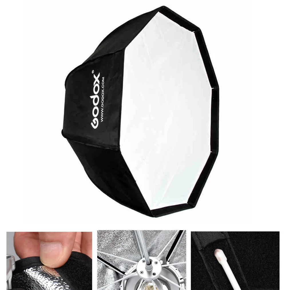 Godox SB-UE восьмиугольный зонтик софтбоксы 120 см портативный для вспышки Speedlite с Bowens крепление
