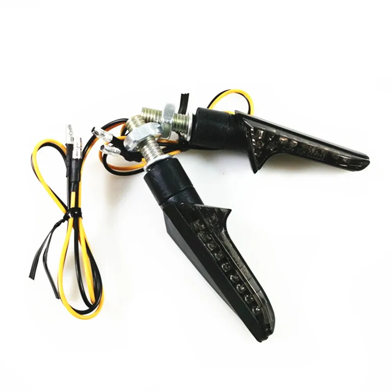 2 шт. универсальные Светодиодные поворотники для мотоцикла и велосипеда 12 В| |