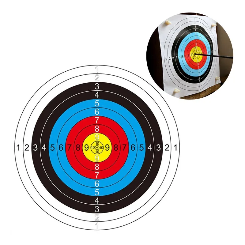 Круглые дротики из бумаги для стрельбы лука аксессуары развлечений тренировки