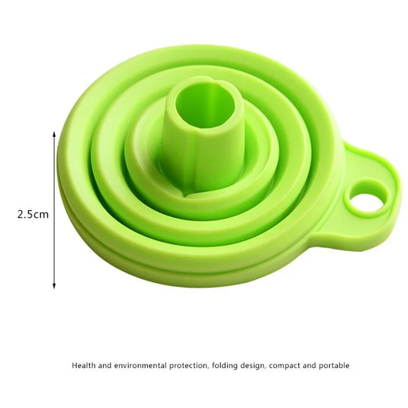 Творческий Новый Мини Силиконовый Гель Складной Стиль Воронка Кухня Кулинария