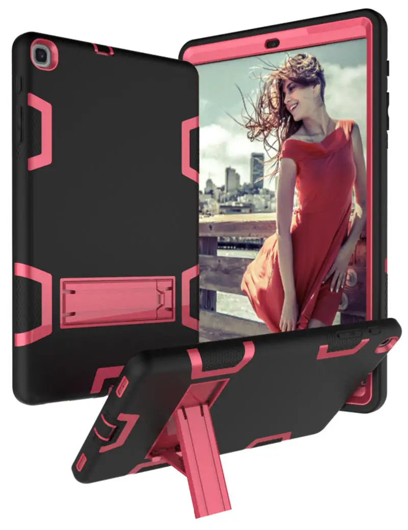 Black Rose Противоударный чехол для планшета samsung Galaxy Tab A 360, защитный чехол для samsung Galaxy Tab A10.1 дюймов() T510/T515 - Цвет: Black Rose