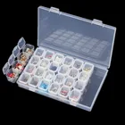 28 сетки ящики для хранения Органайзер для ювелирных изделий и бусин коробка для Diamond аксессуары для рисования прозрачная пластиковая пустая коробка для хранения