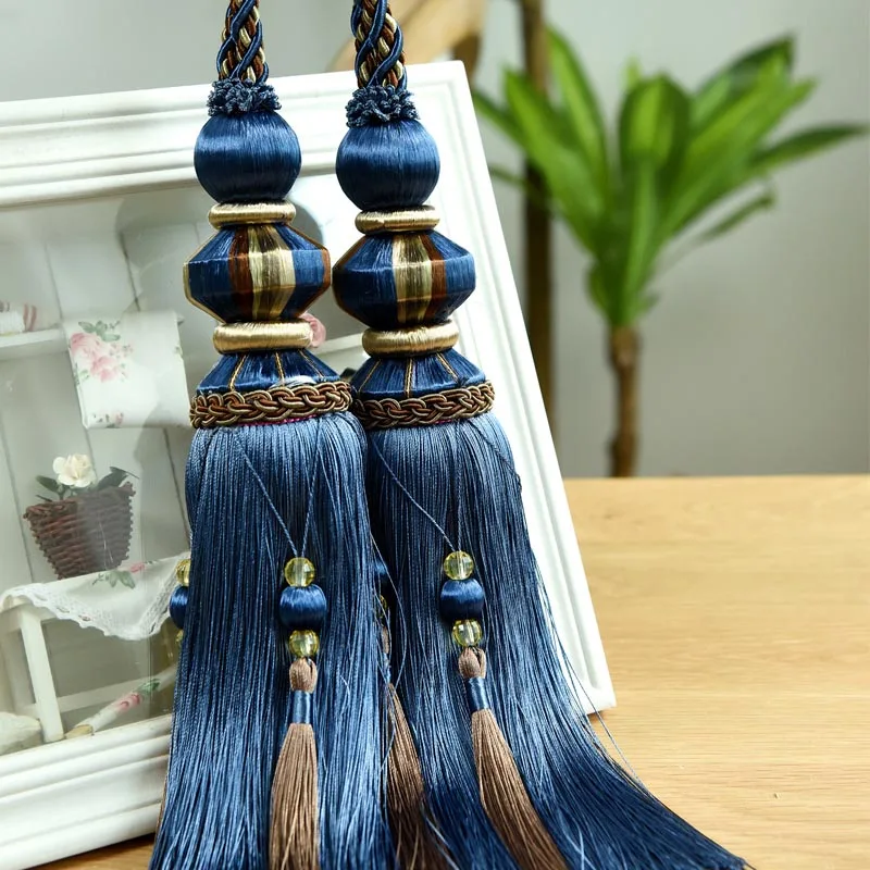 1 пара европейские занавески подвесные шарики подвеска с кисточкой двойной шар