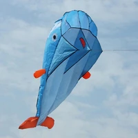 kids funny 3d huge dolphin kite fun kids outdoor sports dolphin flying kites toy easy to fly parachute educational flying kite