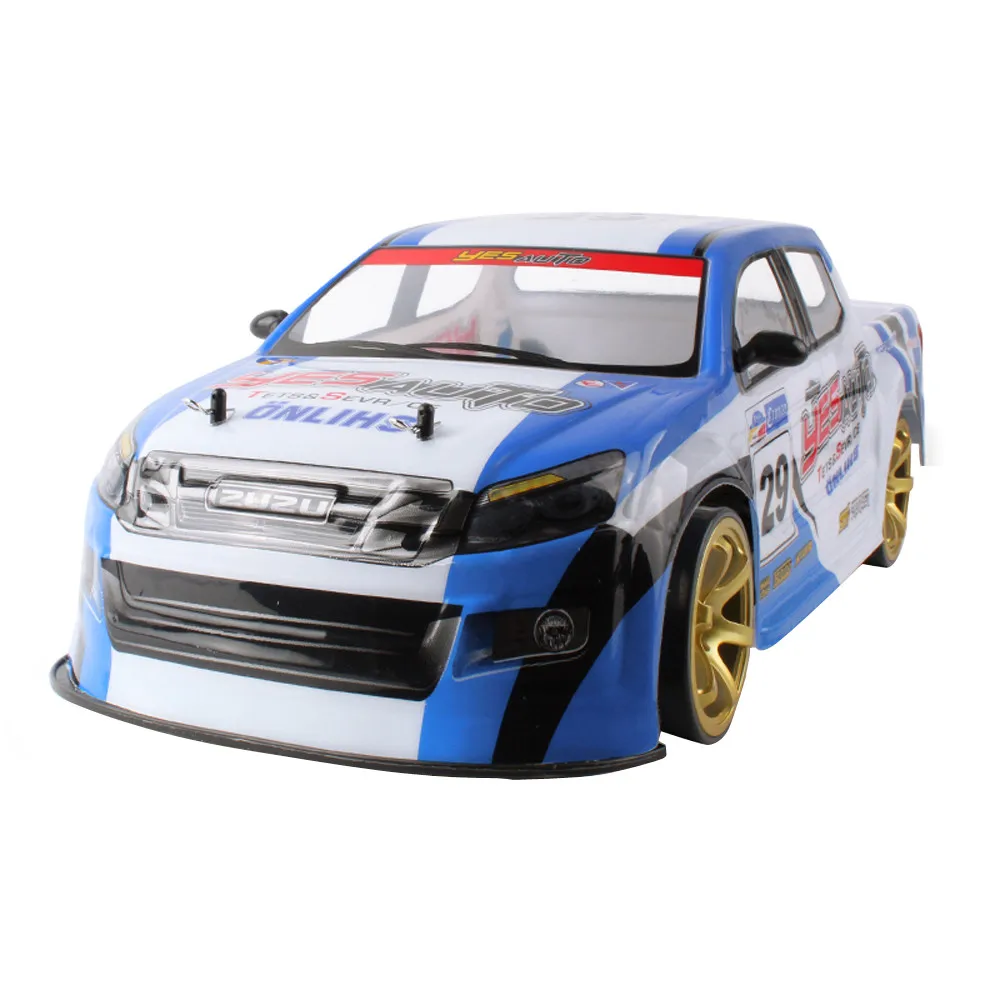 1:10 RC 70 км/ч машинка с дистанционным управлением 4WD Двойной аккумулятор Высокая Мощность СВЕТОДИОДНЫЙ Фонарь Радио машина гоночный грузовик игрушки для детей 6,19