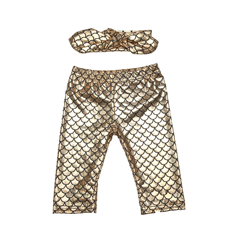 Детские Младенцы для девочек маленькие изумрудные зеленые металлические штаны в