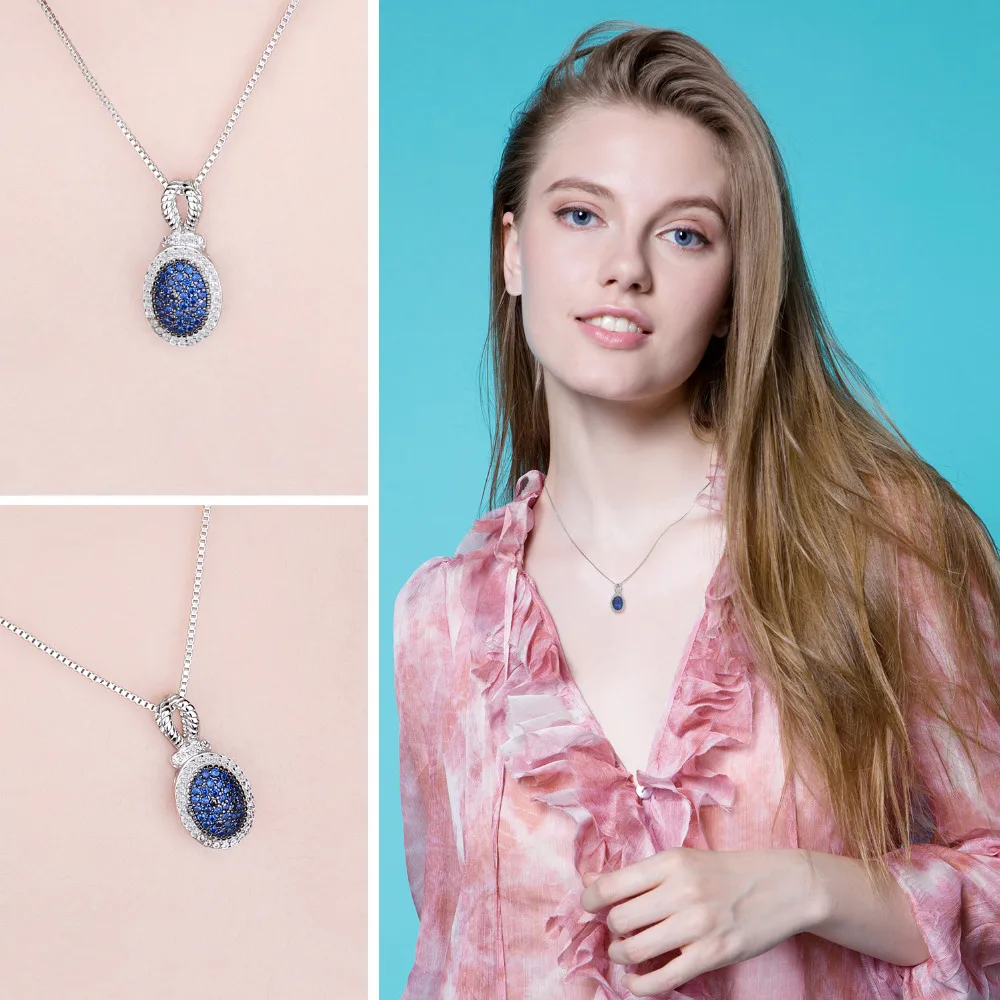 Jewelrypalace Винтаж 0.32ct синий шпинелей проложить Подвески хороший подарок для Для