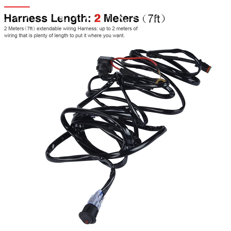 Светодиодный осветительный прибор 4x4 для езды по бездорожью 12 В 40 А|connector|connector