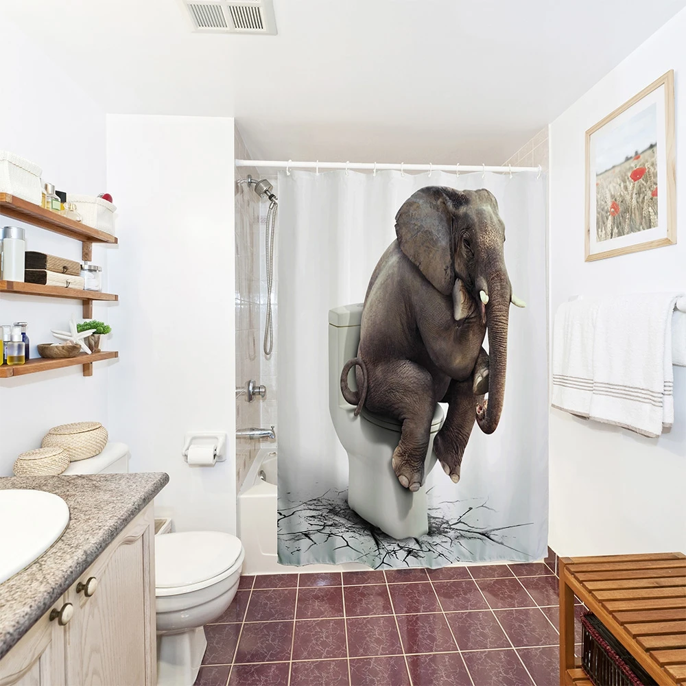 180x180 см элегантные мыслители цифровые печатные полиэстер Ванная комната Душ