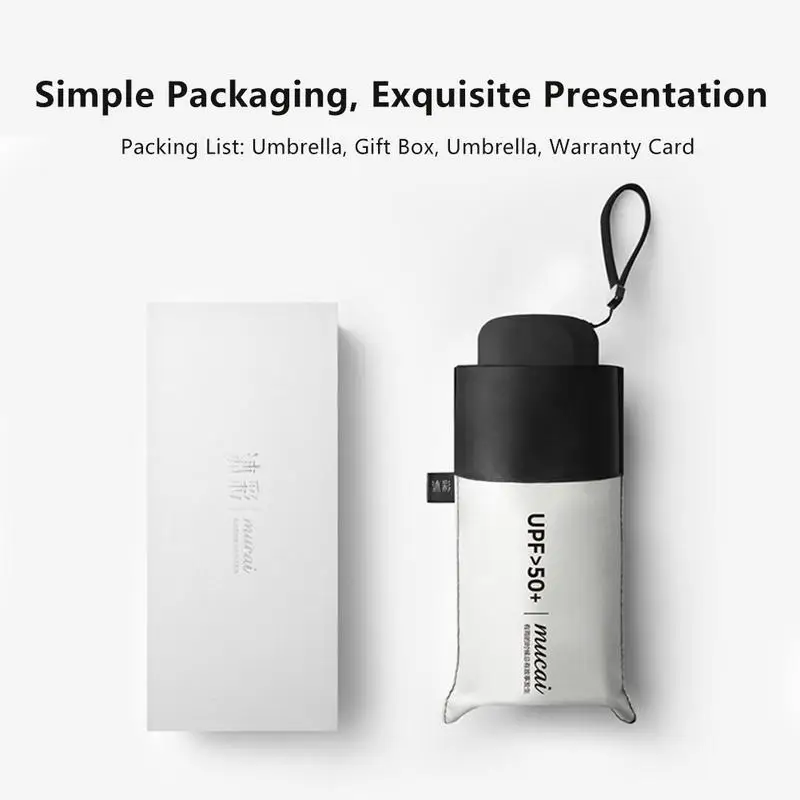 Мини 5 складной зонт от солнца с защитой УФ лучей самая маленькая плоская ручка