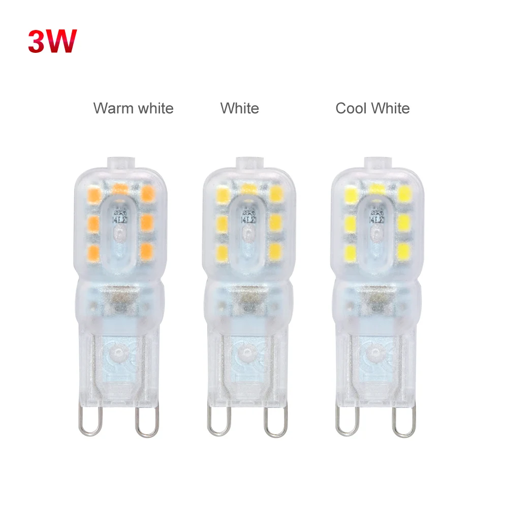 Светодиодная люстра с цоколем G9 3 Вт 5 высокая яркость полная мощность