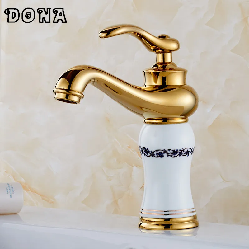 

New Fashion Brass Bathroom basin Faucet Single Handle with Ceramic Body mixer torneira banheiro DONA4049C