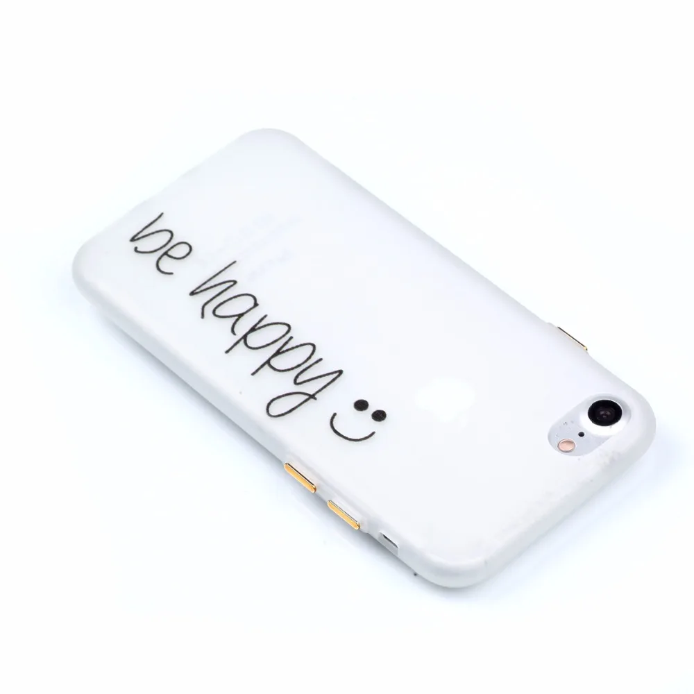 Новые Симпатичные Модные узор чехол для iPhone 7 Мягкие силиконовые ТПУ телефона 4.7