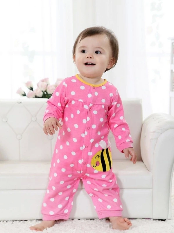 2018 New Winter Cotton Baby Clothes Girls Long Sleeves Bodysuit Boy Jumpsuit 9 colors 1 pcs Free shipping HB002 | Детская одежда и