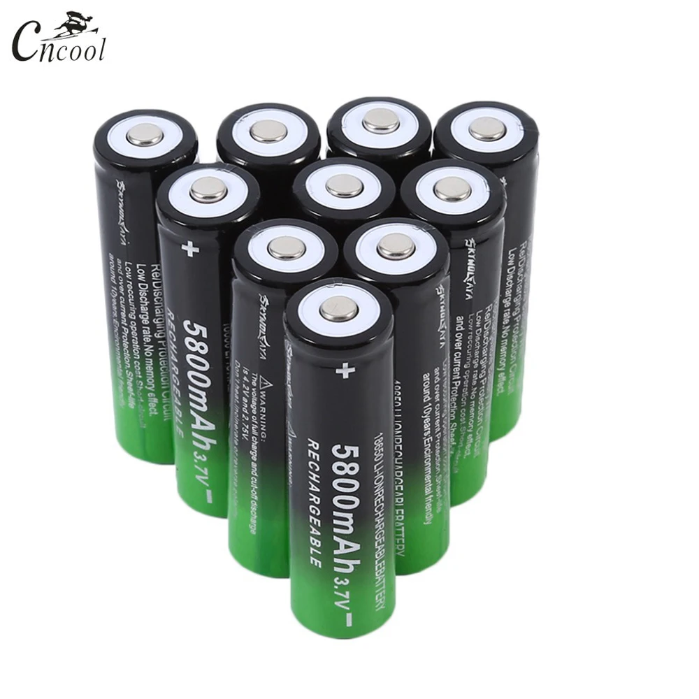 Cncool 3 7 V 18650 аккумулятор 5800Mah перезаряжаемый литий ионные аккумуляторы для