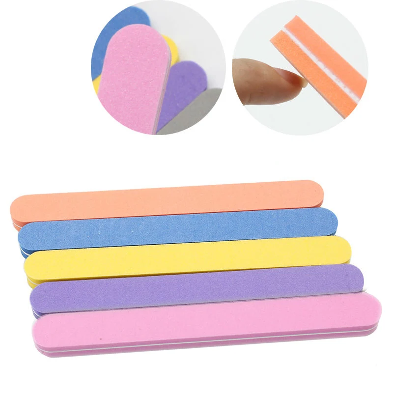 2 шт. разноцветные пилки для ногтей|sanding block|block filesmanicure block |