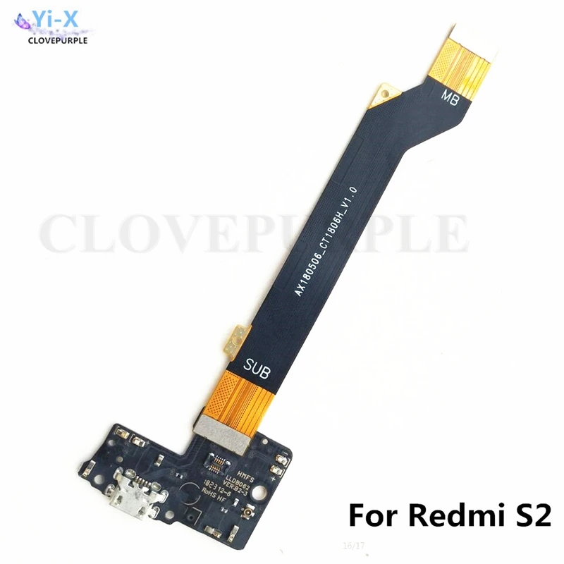 

For Xiaomi Redmi S2 USB Charging Board Flex Cable & Motherboard MainBoard Main Board Connections Line Flex Cable For Redmi Y2