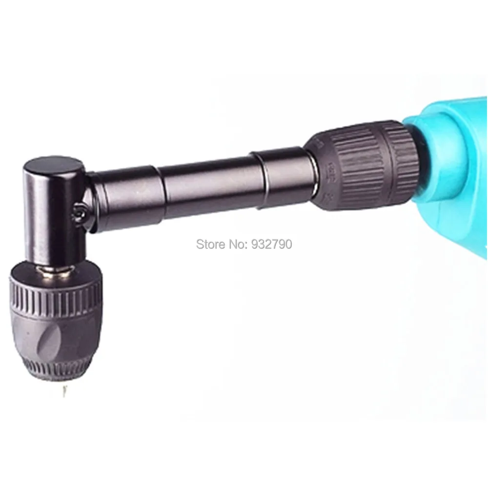 Новый 90 градусов под прямым углом начальник Keyless двигателя патрон дрели адаптер