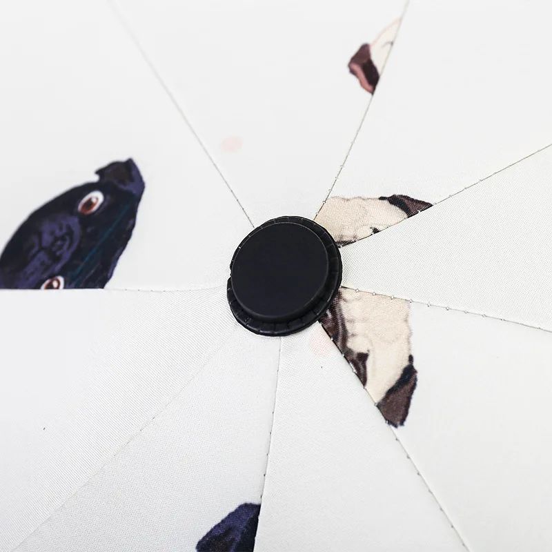 Simanfei Зонты 2019 Дизайн Ручная роспись мультяшная собака Защита от УФ-лучей