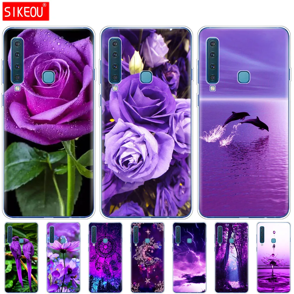 Чехол для Samsung A50 чехол Galaxy A60 A10 A30 A40 A70 A 50 2019 A9 A7 2018 infinity on purple|Бамперы| |