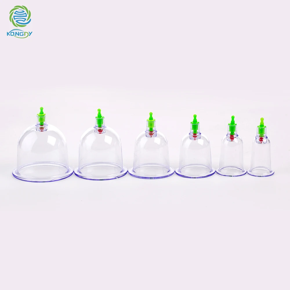 Набор банок для вакуумного массажа KONGDY 6 банок|massage therapy|vacuum cupping setcupping set |