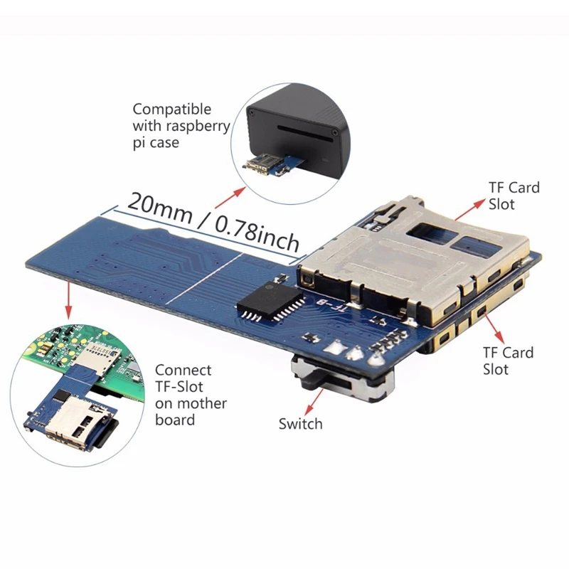Dual System Tf Card Adapter Memory Board For Raspberry Pi 3 2 In 1 Micro-Sd | Компьютеры и офис