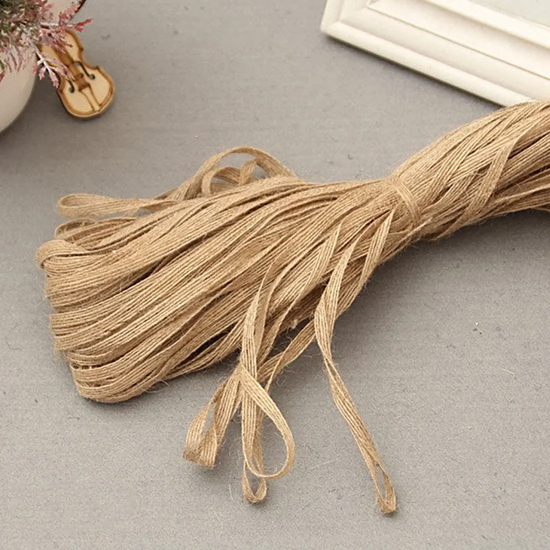 Хороший 5 м/10 м натуральный винтажный джутовый DIY деревенский свадебный пояс на