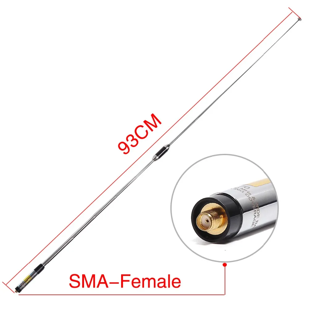 2 шт Harvest RH770 Двухдиапазонная 144/430MHz SMA Female телескопическая антенна для BAOFENG UV 5R 82 BF