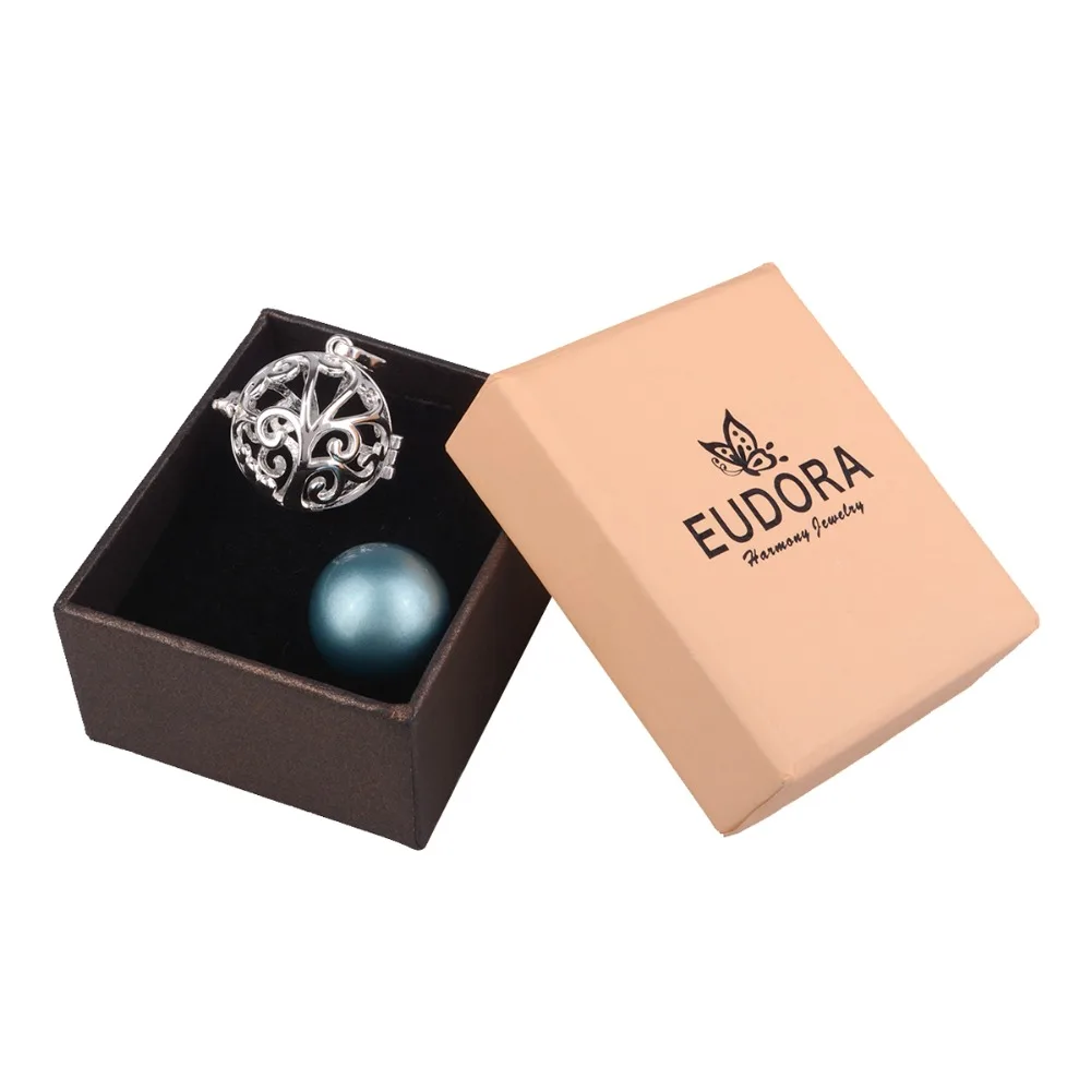 

Eudora 20mm Copper Mexican Bola Necklace Bola Musical Tree of life Cage Pendant Pregnancy Women Jewelry K165N20