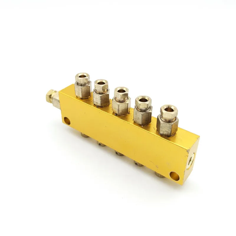 Воздушный Пневматический латунный Регулируемый 5 способов 1 вход выходный