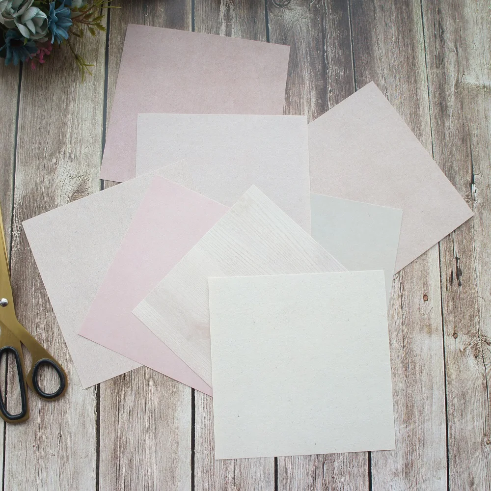 

16 sheets/lot (15.2cm) DIY paint the wall wood pattern wrapping paper creative paper craft handmade scrapbooking decoration