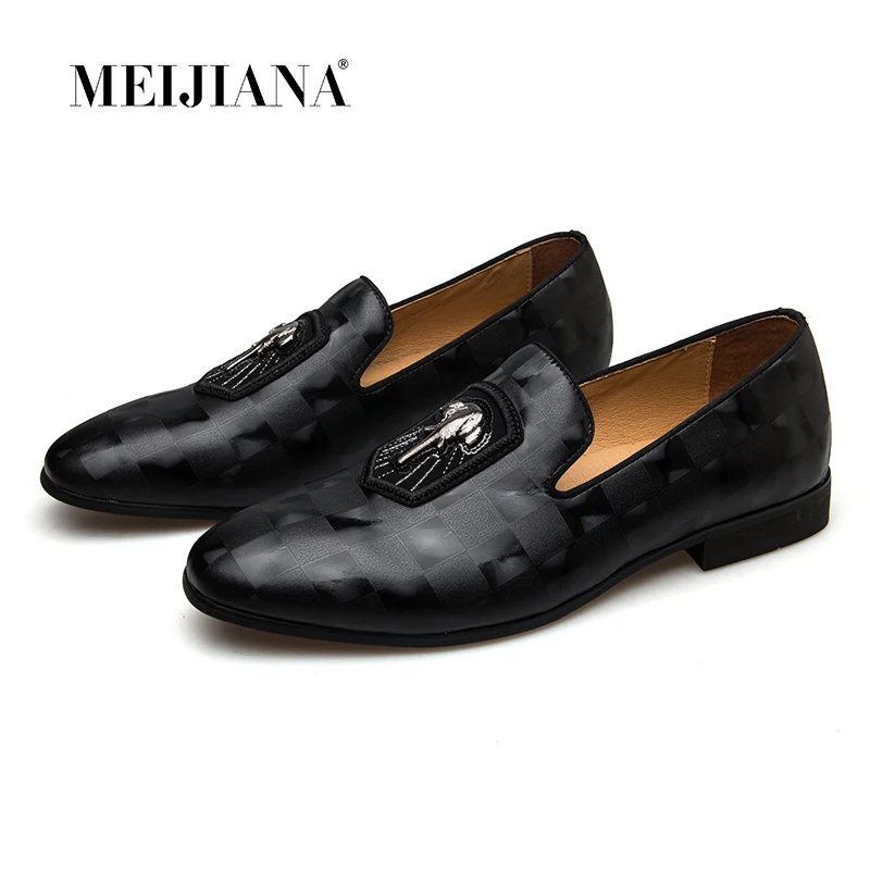 Новые брендовые весенне осенние мужские лоферы MEIJIANA из натуральной кожи модная
