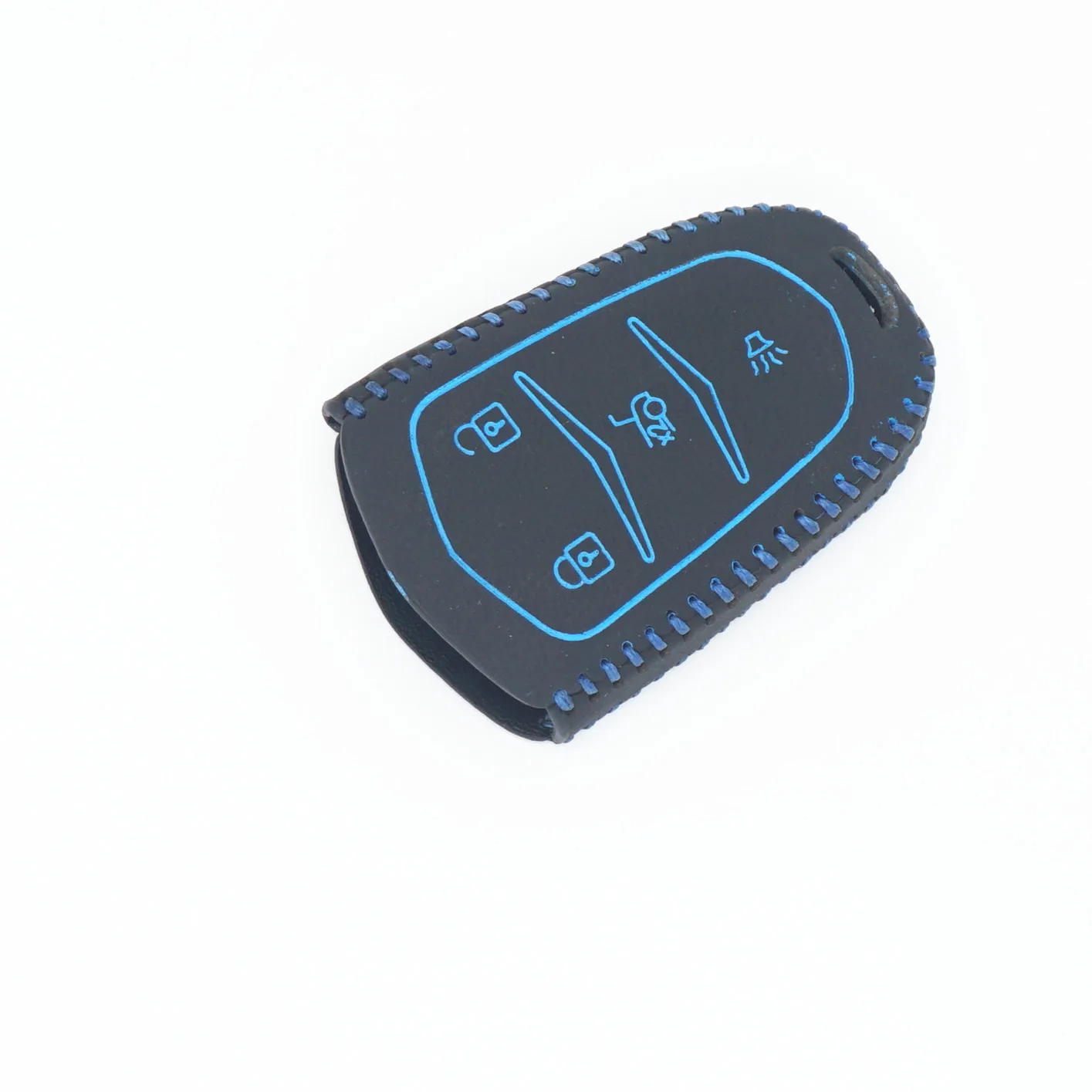 WFMJ Синяя кожаная задняя крышка с 4 кнопками для Брелока Для 2014 2015 2016 Cadillac ATS CTS XTS -