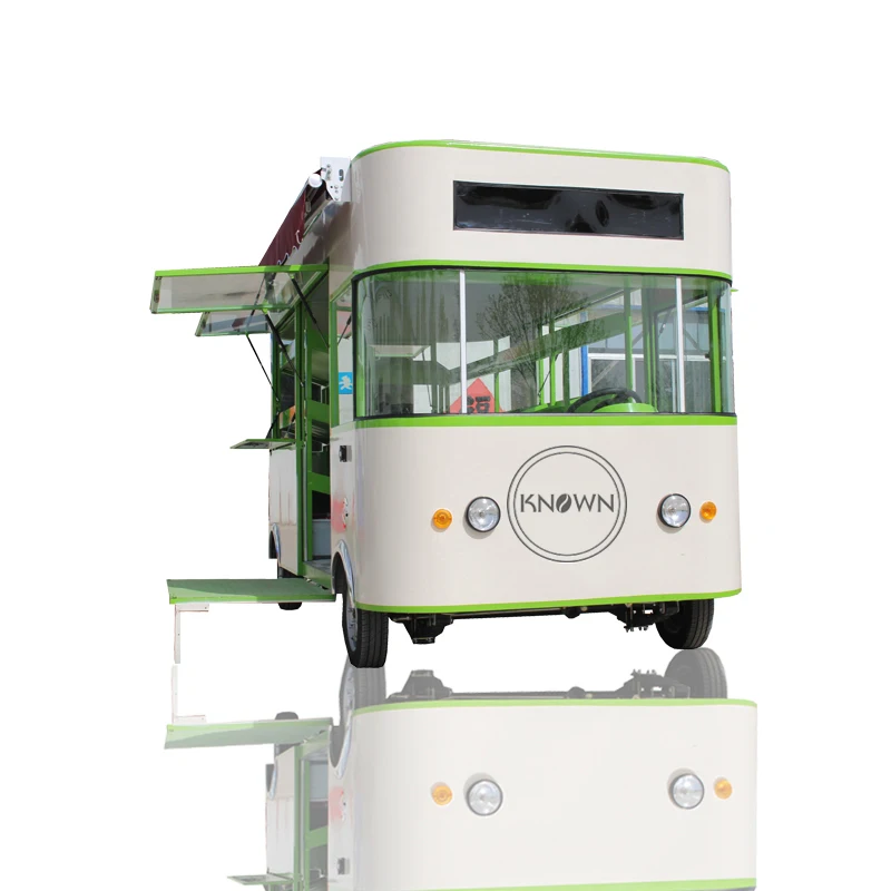 

High Quality Food Truck Mobile Kitchen More Durable MultiFunction Ice Cream Coffee Bubble Tea Snack Cart For Sale Vending Kiosk