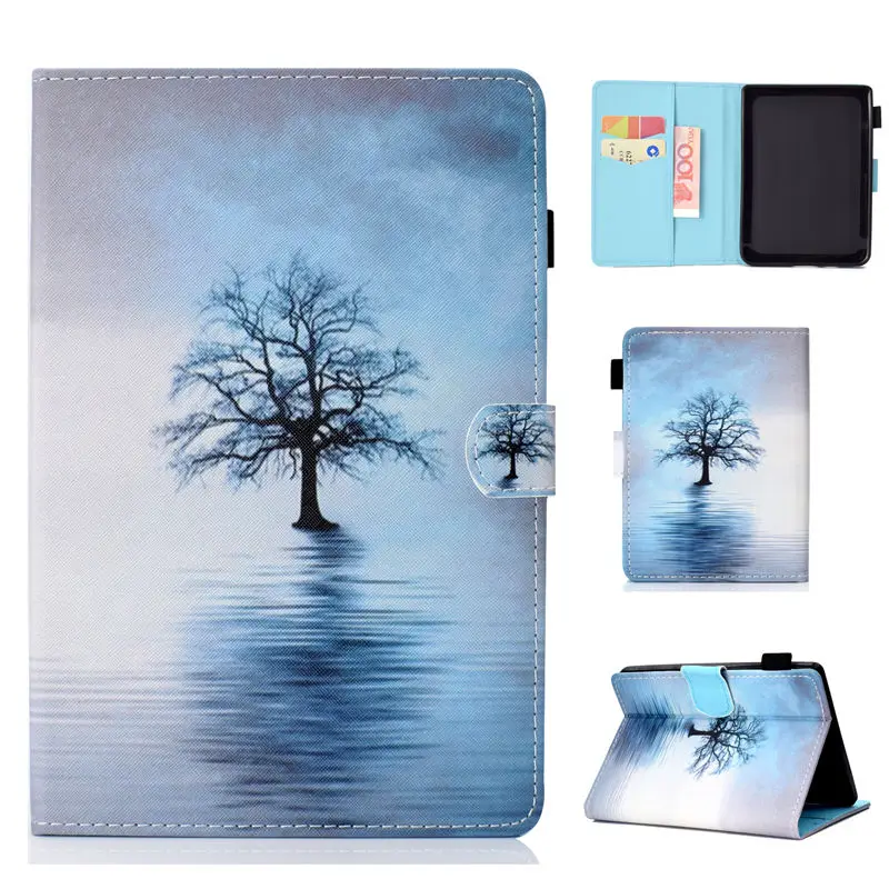 S009 Чехол для Amazon, новинка, Kindle Paperwhite,, выпущенный чехол, чехол для Kindle Paperwhite, 4, 10 поколение, кошачий принт, оболочка - Цвет: S009