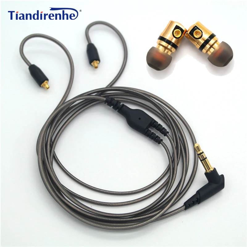 DIY MMCX интерфейс DD динамические HIFI наушники-вкладыши съемный Mmcx кабель для Shure наушники SE215 SE535 SE846 UE900 гарнитура