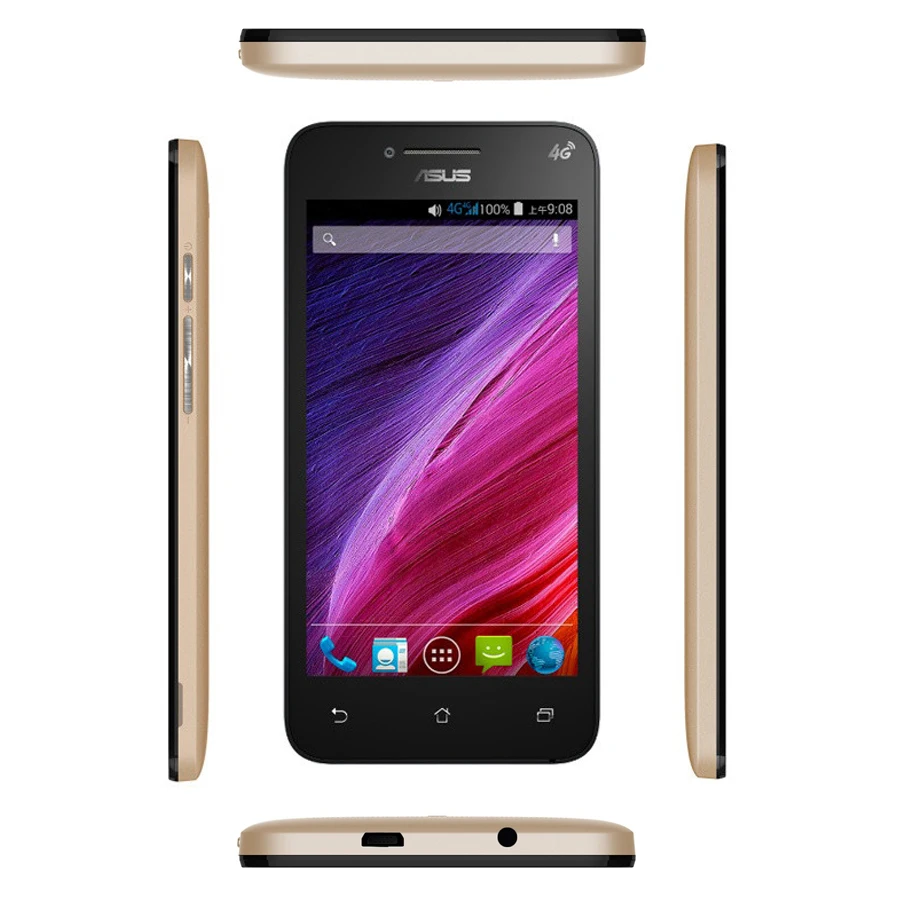 Оригинальный Новый ASUS ZenFone T45 T001 мобильный телефон Mediatek MT6582M 4 ядра 512 MB GB 5 inch Экран