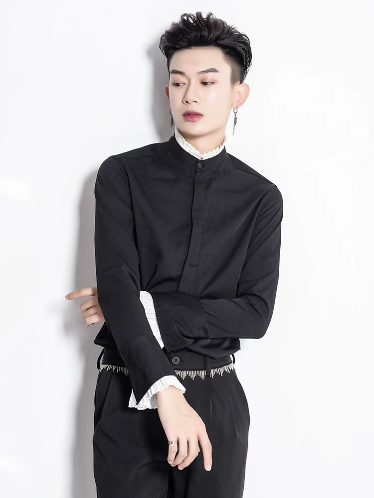 Мужская рубашка с длинным рукавом Классическая деловая Повседневная банкетная