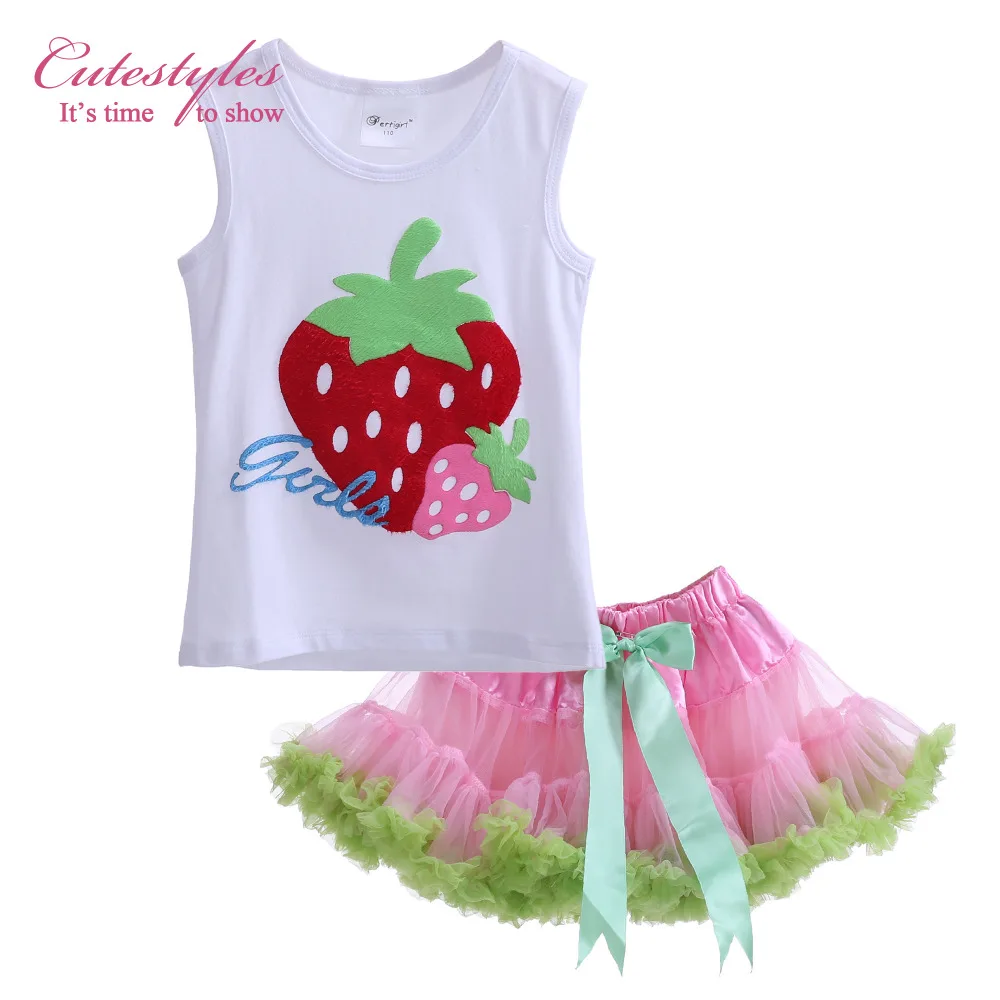 2 шт. футболка и пушистая юбка-пачка для девочек | Детская одежда обувь