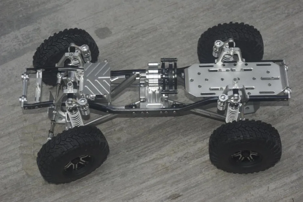CNC алюминиевый 1:10 металлический гоночный RC грузовик гусеничный вариант для