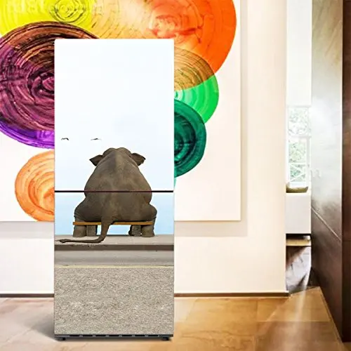 DIY морской слон Водонепроницаемый самоклеящийся стикер на холодильник двери