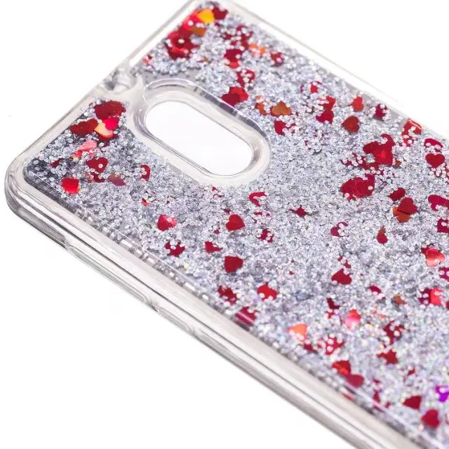 Luxury case For Nokia 6 8 3 Hard Liquid Quicksand Bling Glitter Transparent Protective back cover for nokia phone shell |