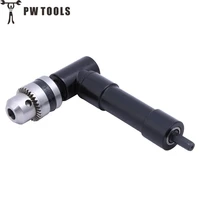 steel 90 degree right angle chuck drill adapter 8mm hex shank drill keyless chuck extension accessory power tool accessories