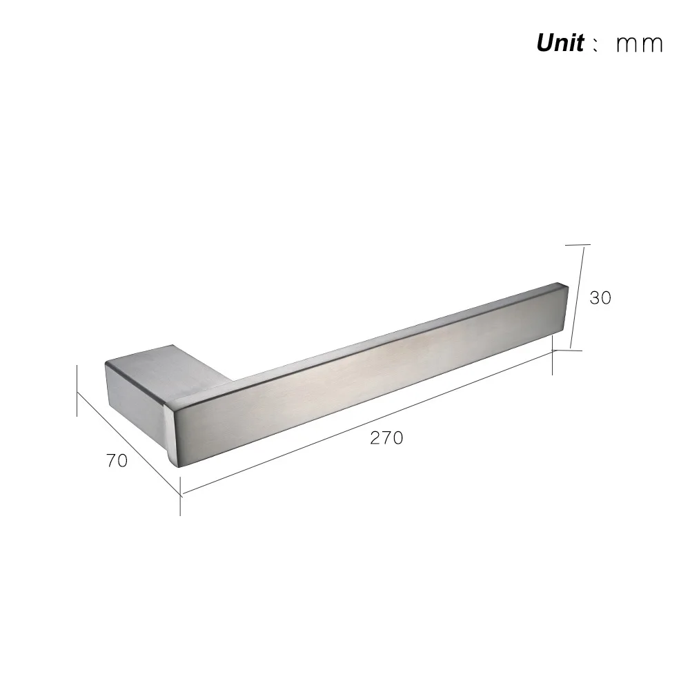 1 шт. хромированный матовый одинарный держатель для полотенец из нержавеющей