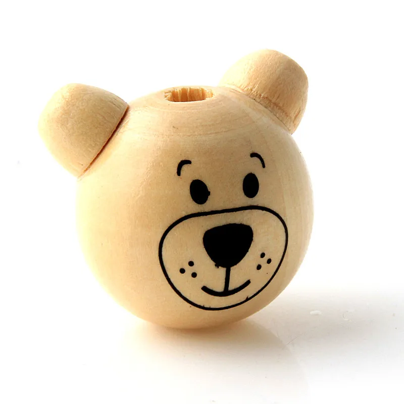 5 шт. деревянные бусины в виде медведя | Украшения и аксессуары