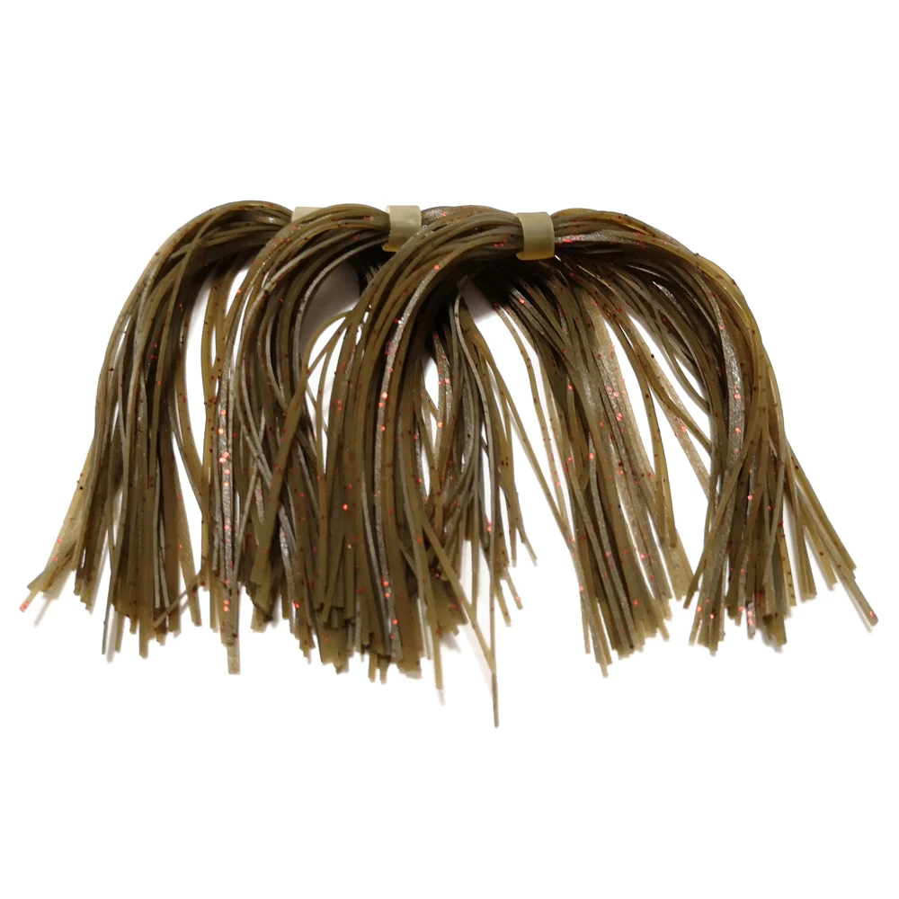 10 пучков 44/49 прядей SF044 Силиконовые юбки рыболовные аксессуары DIY buzzbait Spinner