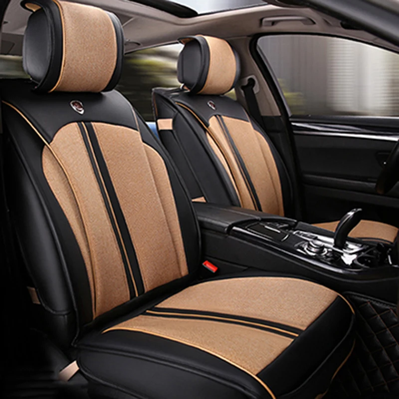 Универсальные кожаные чехлы на автомобильные сиденья для Ford mondeo Focus 2 3 kuga Fiesta Edge