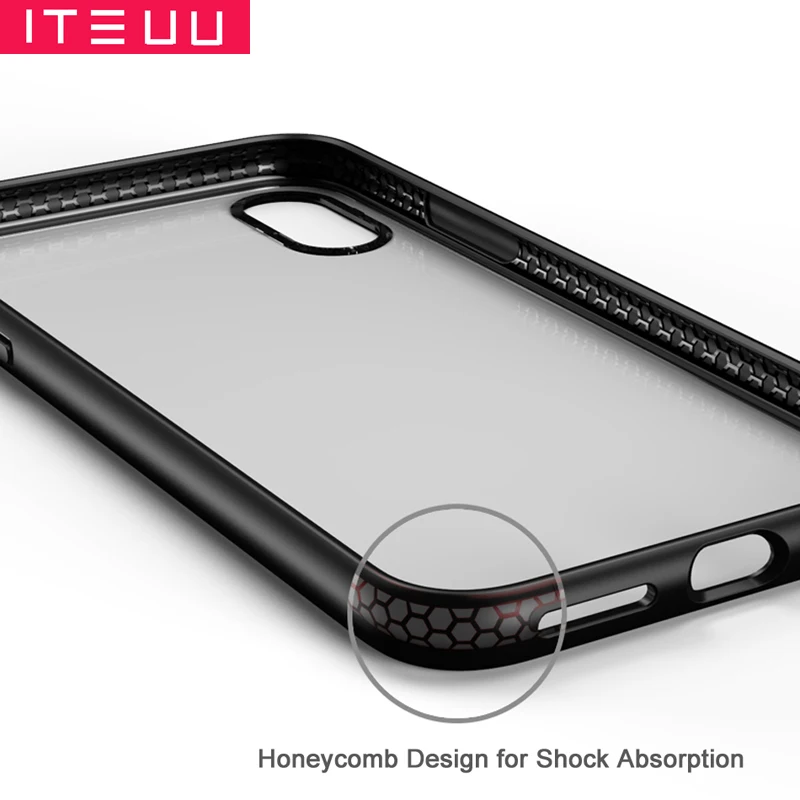 ITEUU Anti-knock Clear Case for iphone X XS Max XR 7 8 Plus SE Cases Transparent Back Cover Shell for iphone 13 12 Pro Max Mini