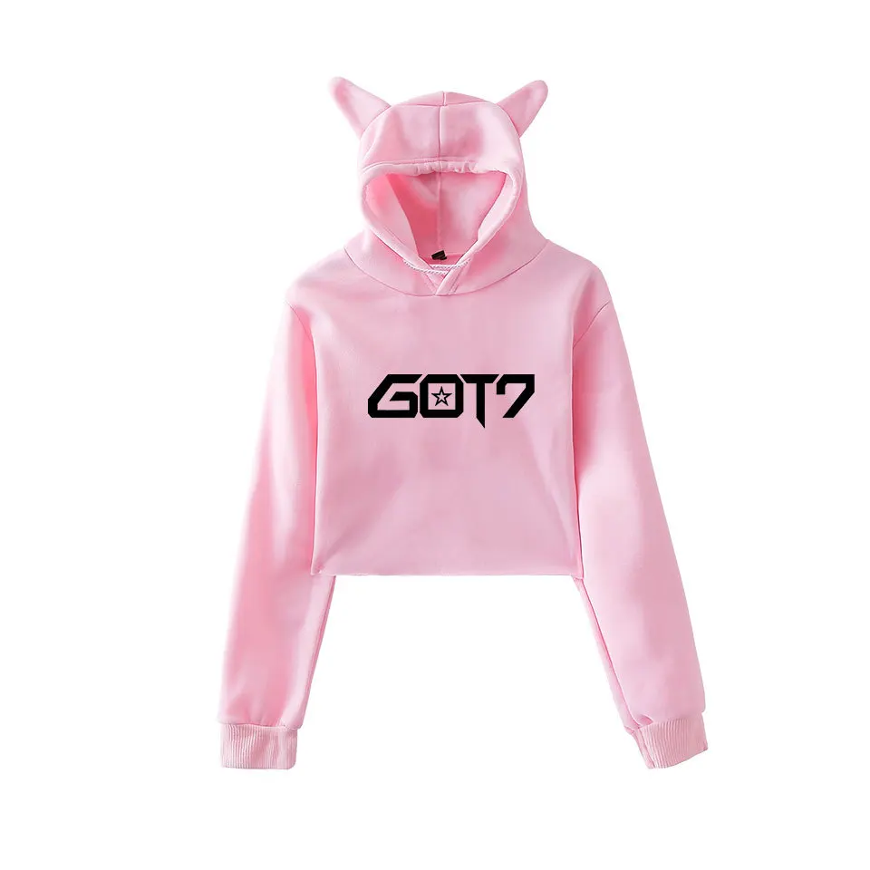 Новинка Kpop GOT7 сексуальный топ женские толстовки с надписью кто то любит Kawaii