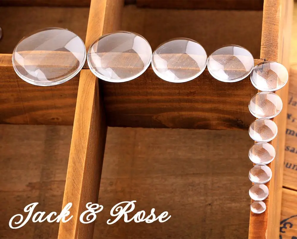 Круглое прозрачное увеличительное стекло в форме купола 10 шт./лот хорошее